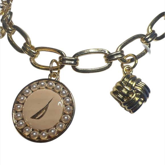 Nautica  Gold Tone Women Charm Bracelet - Picture 3 of 4